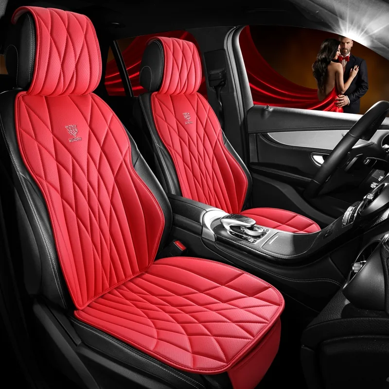 Colorful Diamond Quilted Saddle Cushions - Red Standard