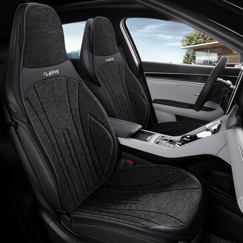 CKJ54 — Cuscino auto a sella in lino — Versione monopezzo