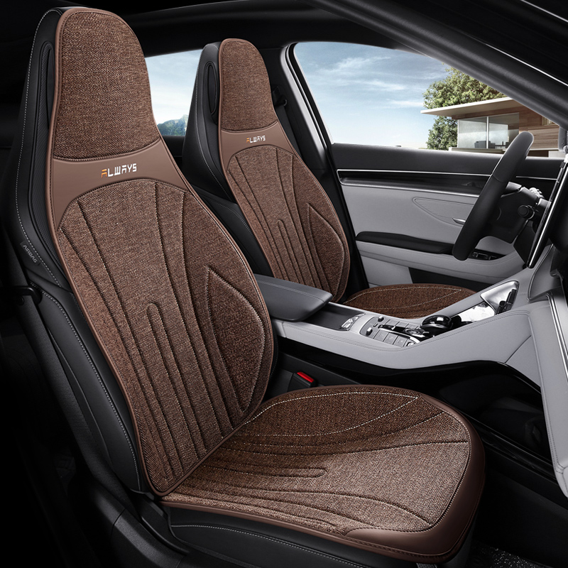 CKJ54 — Cuscino auto a sella in lino — Versione monopezzo