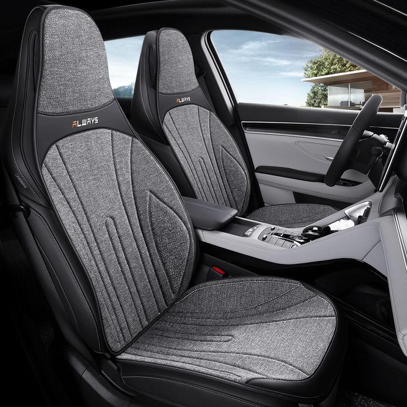 CKJ54 — Cuscino auto a sella in lino — Versione monopezzo
