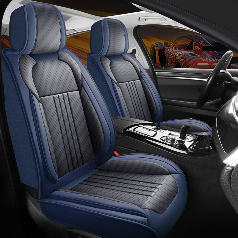 CKJ77 — Fundas completas de aspecto de cuero para asientos de automóvil