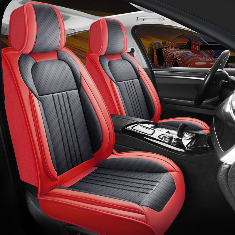 CKJ77 — Fundas completas de aspecto de cuero para asientos de automóvil
