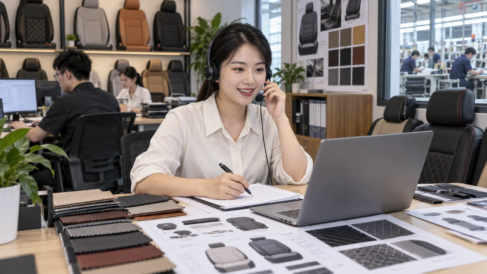 Car seat cover customer service support with email and WhatsApp contact options